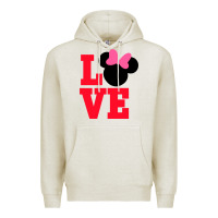 Oatmeal Heather Minnie Mouse Premium Hoodie - CowhideDigitalArt