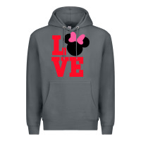 Rock Minnie Mouse Premium Hoodie - CowhideDigitalArt