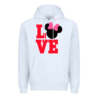 White Minnie Mouse Premium Hoodie - CowhideDigitalArt