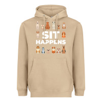 Mushroom Dog Funny S It Happens Pet Sitting Design Heavyweight Hoodie - trangStudio