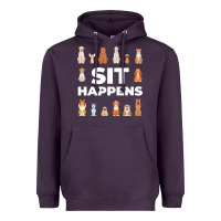 Plum Dog Funny S It Happens Pet Sitting Design Heavyweight Hoodie - trangStudio