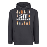 Smoke Dog Funny S It Happens Pet Sitting Design Heavyweight Hoodie - trangStudio