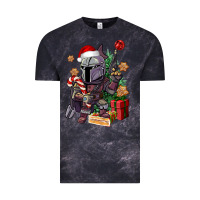 Cloud Black Christmas gnome Vintage Tee - CowGirlArtShop