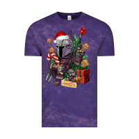 Cloud Purple Christmas gnome Vintage Tee - CowGirlArtShop
