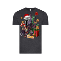Vintage Black Christmas gnome Vintage Tee - CowGirlArtShop