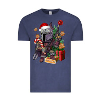 Vintage Denim Christmas gnome Vintage Tee - CowGirlArtShop