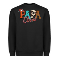 Black Papa Claus Heavyweight Sweatshirt - CowhideDigitalArt