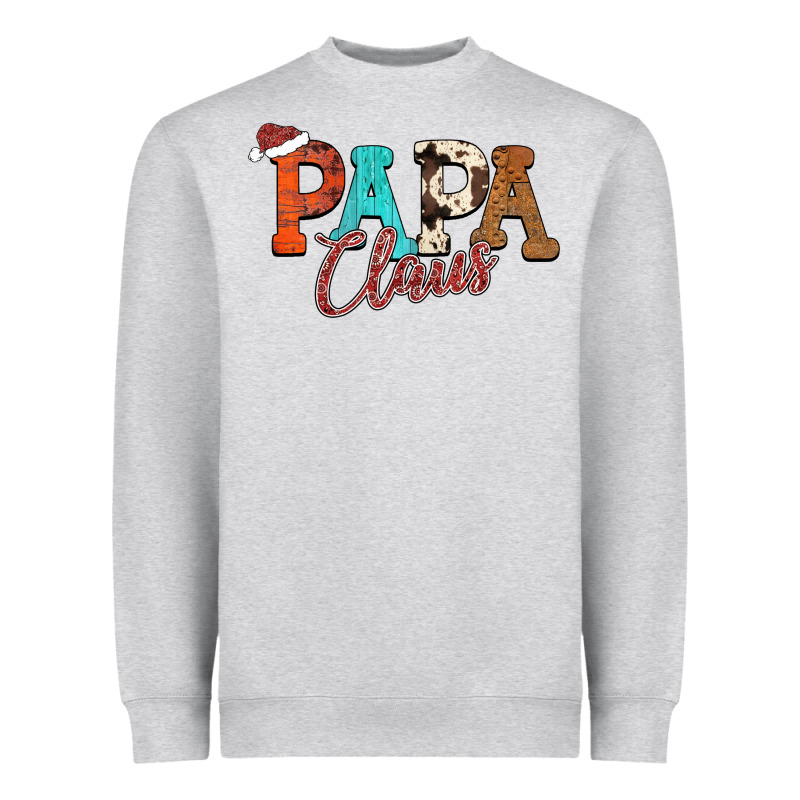 Papa Claus Heavyweight Sweatshirt by CowhideDigitalArt | Teevron