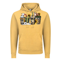Vintage Mustard cowhide coffee cup Vintage Hoodie - HowdyJamesFarm