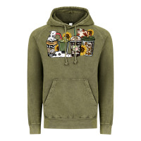 Cowhide Coffee Cup Vintage Hoodie | Teevron