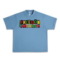 Pebble Blue freedom juneteenth Urban Heavy Tee - CowGirlArtShop