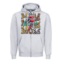 Heather Grey Mom Race Zipper Hoodie - RacoonDesign