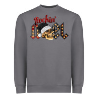 Storm rockin noel skull Heavyweight Sweatshirt - CowhideDigitalArt