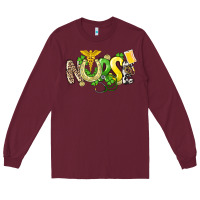 Burgundy Nurse St. Patrick's Day Long Sleeve Tee - HowdyJamesFarm