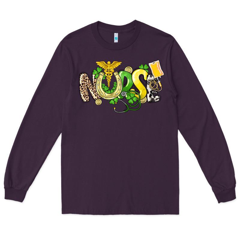Nurse St. Patrick's Day Long Sleeve Tee by HowdyJamesFarm | Teevron