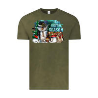 Vintage Olive its freezin season Vintage Tee - CowGirlArtShop