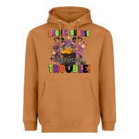 Meerkat kids halloween hubble bubble here comes trouble Heavyweight Hoodie - BarkalooDesign