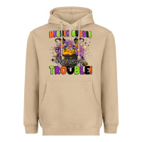 Mushroom kids halloween hubble bubble here comes trouble Heavyweight Hoodie - BarkalooDesign