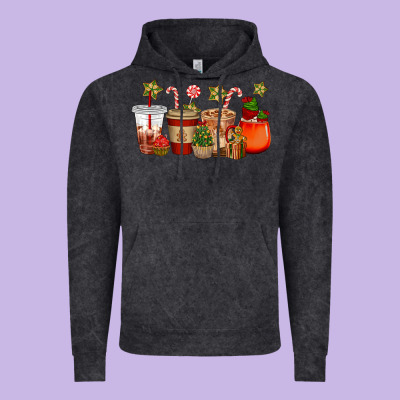 Christmas Cup Cakes Coffee Cups Vintage Hoodie Designed By Cowgirlartshop