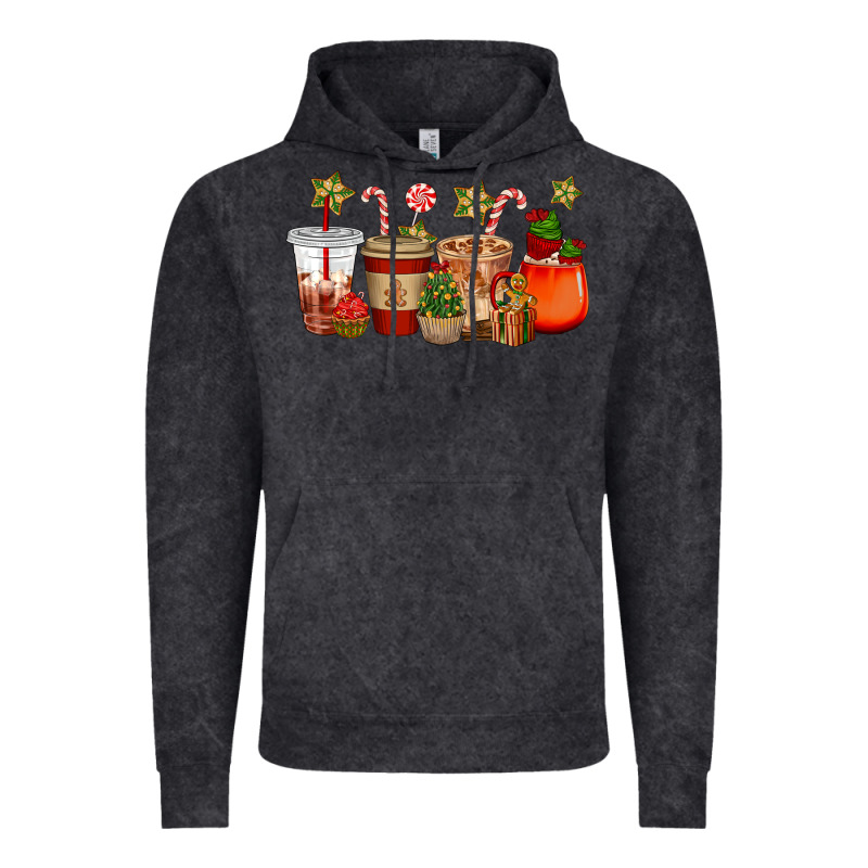 Christmas Cup Cakes Coffee Cups Vintage Hoodie by CowGirlArtShop | Teevron