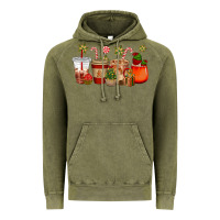 Vintage Olive christmas cup cakes coffee cups Vintage Hoodie - CowGirlArtShop