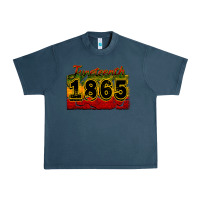 Midnight Navy juneteenth 1865 Urban Heavy Tee - CowGirlArtShop