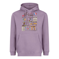 Lavender paris bonjour eiffel tower paris lover paris traveling vacay Heavyweight Hoodie - trangStudio