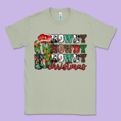 Howdy Howdy Howdy Christmas Classic Tee Designed By Nancycooperartshop