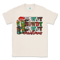 Natural Howdy howdy howdy Christmas Classic Tee - NancyCooperArtShop