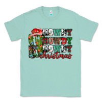 Seafoam Howdy howdy howdy Christmas Classic Tee - NancyCooperArtShop