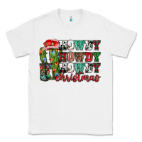 White Howdy howdy howdy Christmas Classic Tee - NancyCooperArtShop