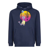 Navy basketball player halloween pumpkin skeletons kids boys Heavyweight Hoodie - trangStudio