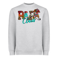 Heather Grey Papa Claus Heavyweight Sweatshirt - CowhideDigitalArt