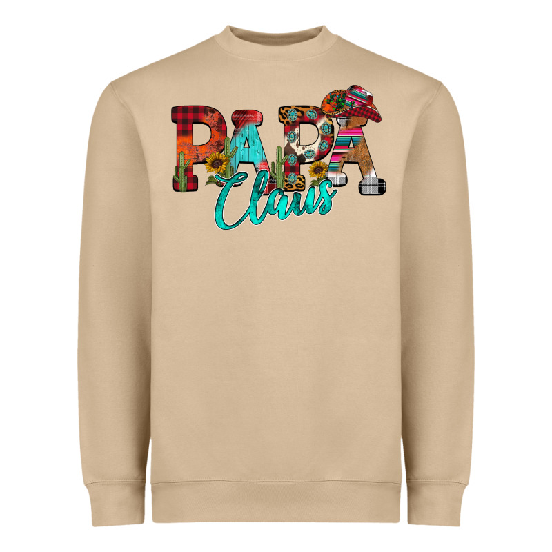 Papa Claus Heavyweight Sweatshirt by CowhideDigitalArt | Teevron