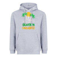 Heather Grey Death in Paradise - gift idea Heavyweight Hoodie - trangStudio