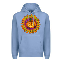 Colony Blue Halloween Sunflower Premium Hoodie - RanaPortraitStore