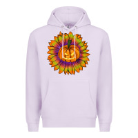 Lilac Halloween Sunflower Premium Hoodie - RanaPortraitStore