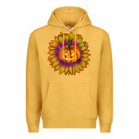 Mustard Halloween Sunflower Premium Hoodie - RanaPortraitStore