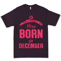 Plum LEGENDS ARE BORN İN DECEMBER Premium Tee - Bettercallsaul