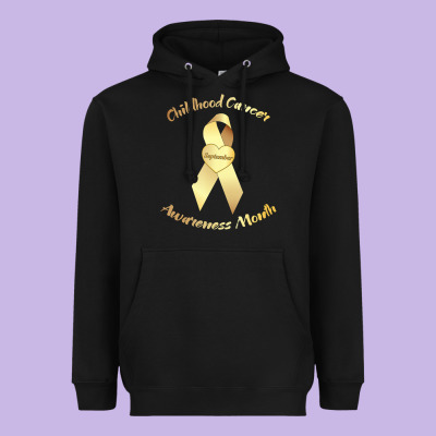 Childhood Cancer Awareness Children Cure Kids Heavyweight Hoodie Designed By Designpulse