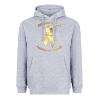 Heather Grey childhood cancer awareness children cure kids Heavyweight Hoodie - DesignPulse