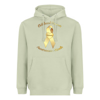 Matcha childhood cancer awareness children cure kids Heavyweight Hoodie - DesignPulse