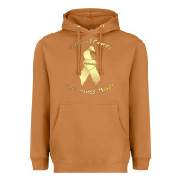 Meerkat childhood cancer awareness children cure kids Heavyweight Hoodie - DesignPulse