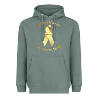 Sage childhood cancer awareness children cure kids Heavyweight Hoodie - DesignPulse