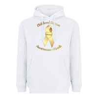 White childhood cancer awareness children cure kids Heavyweight Hoodie - DesignPulse
