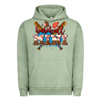 Pigment Oil Green baseball mini Urban Hoodie - AdoDesignShop