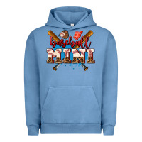 Pigment Pebble Blue baseball mini Urban Hoodie - AdoDesignShop