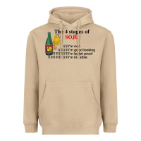 Mushroom the 4 stages of soju i'm rich i'm good looking t shirt Heavyweight Hoodie - DesignPulse