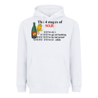 White the 4 stages of soju i'm rich i'm good looking t shirt Heavyweight Hoodie - DesignPulse