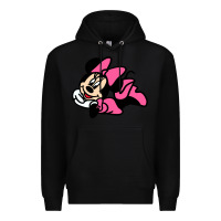 Black Minnie Mouse Premium Hoodie - CowhideDigitalArt